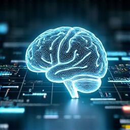 Gráfico detallado de fases de sueño (REM, profundo, ligero) en una pantalla digital que se asemeja a una tablet, con ondas cerebrales y un cerebro estilizado.
